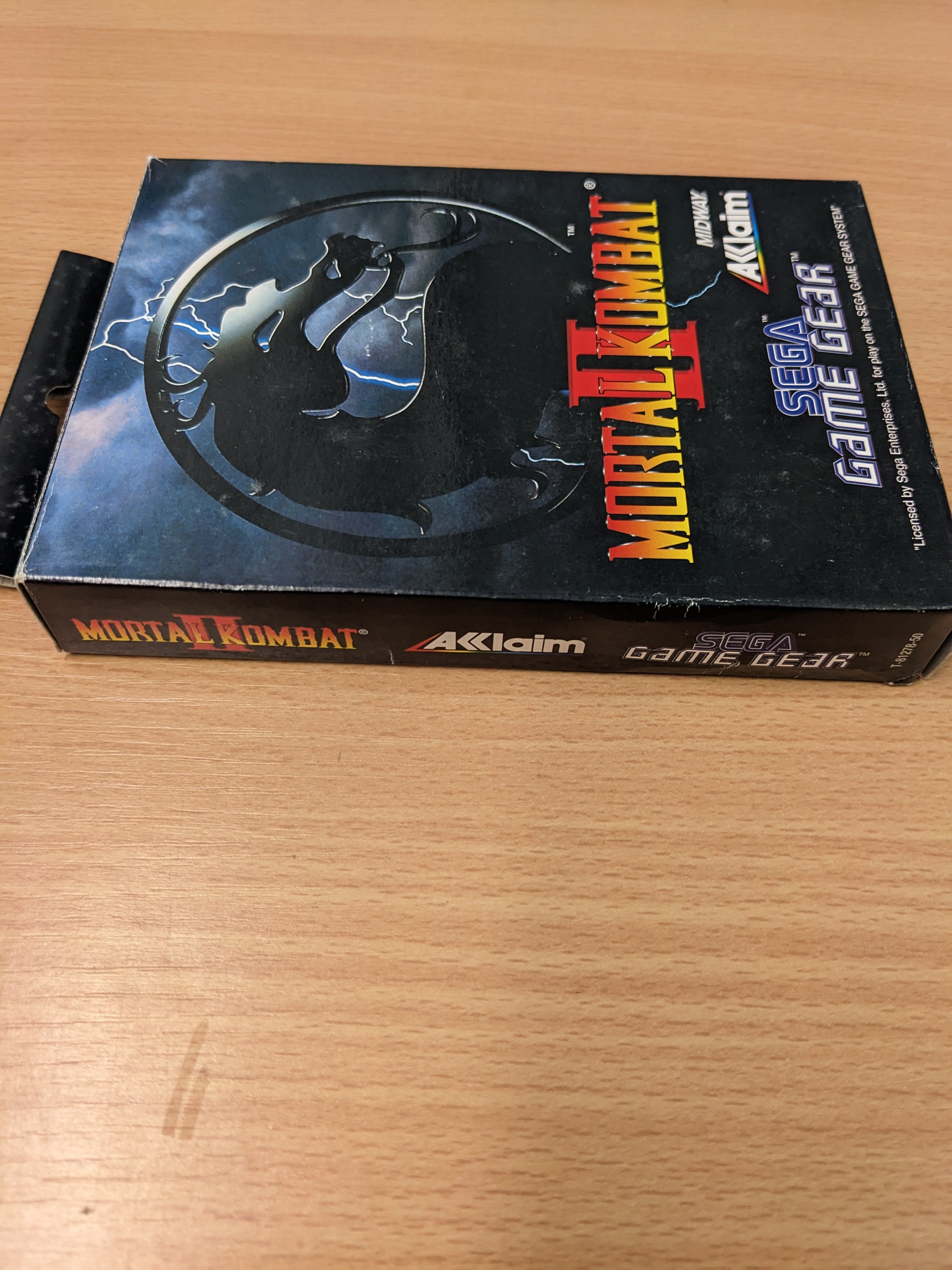 Mortal Kombat II Sega Game Gear game Mortal Kombat II Sega Game Gear game